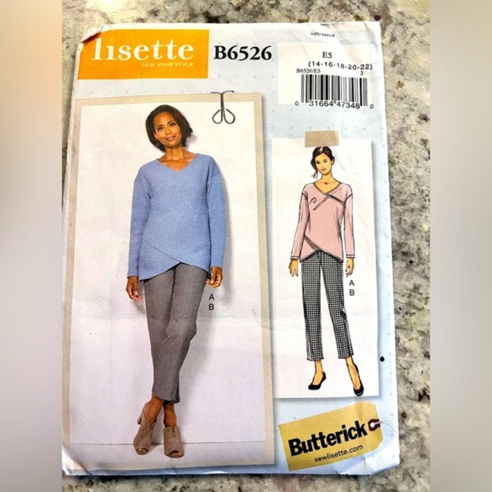 Butterick Lisette B 6526 women’s new uncut pattern sizes 6–14 and‎ 14–22